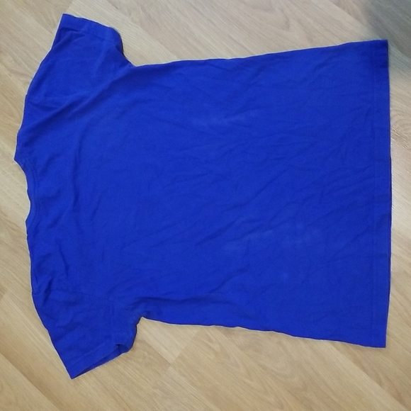 American Apparel womans blue floppy disc graphic short sleeve shirt large - Picture 6 of 8